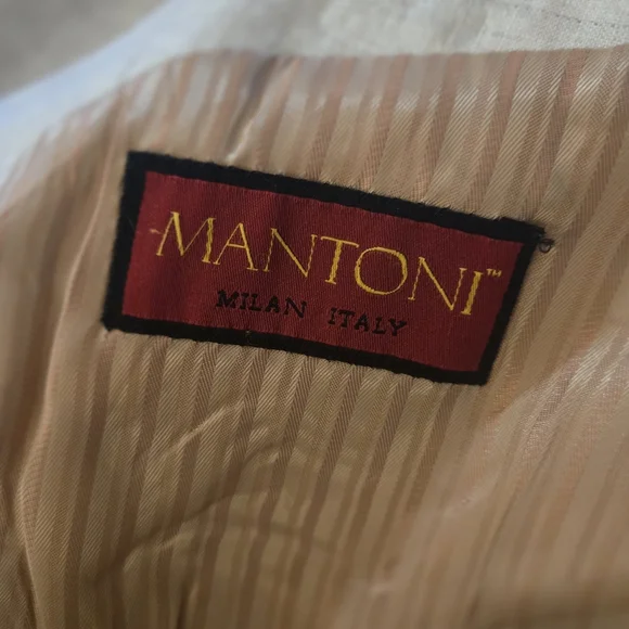 Mantoni Linen Cream Blazer Size 44